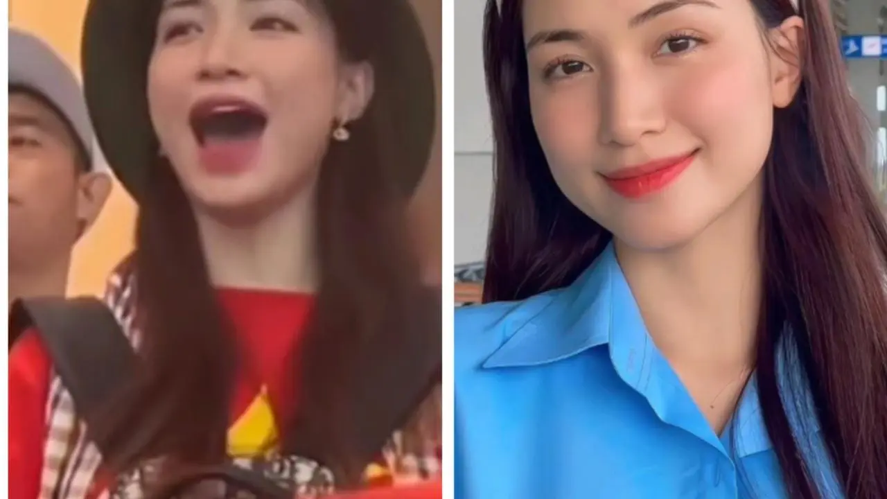 Potret Hoa Minzy Penyanyi Vietnam yang Jadi Suporter di SEA Games 2023