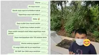 Viral Chat Anak SD Pamer Nilai ke WhatsApp Ibu yang Telah Meninggal Ini Bikin Haru (sumber: Twitter/takseiman)