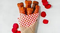 Buket ekor robster yang akan digunakan sebagai hadiah di hari Valentine (dok.instagram/@ lobsterfrommaine/https://www.instagram.com/p/CKyvzszB9k3/Komarudin)