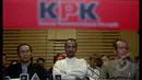 KPK menggelar konferensi pers terkait penangkapan Bambang Widjojanto, Jakarta, Jumat (23/1/2015). (Liputan6.com/Faisal R Syam)