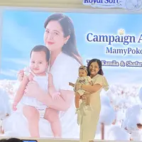 Tasya Kamila cegah ruam dan iritasi pada bayinya dengan MamyPoko Royal Soft Kapas Organik, dok: Anisha Saktian Putri