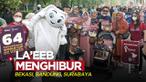Berita video aktivitas seru maskot Piala Dunia 2022, La'eeb, di Bekasi, Bandung, dan Surabaya pada Minggu (20/11/2022) pagi hari WIB.