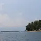 Perjalanan menuju Pulau Pamutusan, Sumatera Barat. (Liputan6.com/ Novia Harlina)