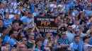 Pep Guardiola menjadi nahkoda Manchester City sejak 2016 dan telah mempersembahkan berbagai 20 gelar juara, salah satunya satu trofi Liga Champions dan enam kali titel Liga Inggris. (AP Photo/Alastair Grant)