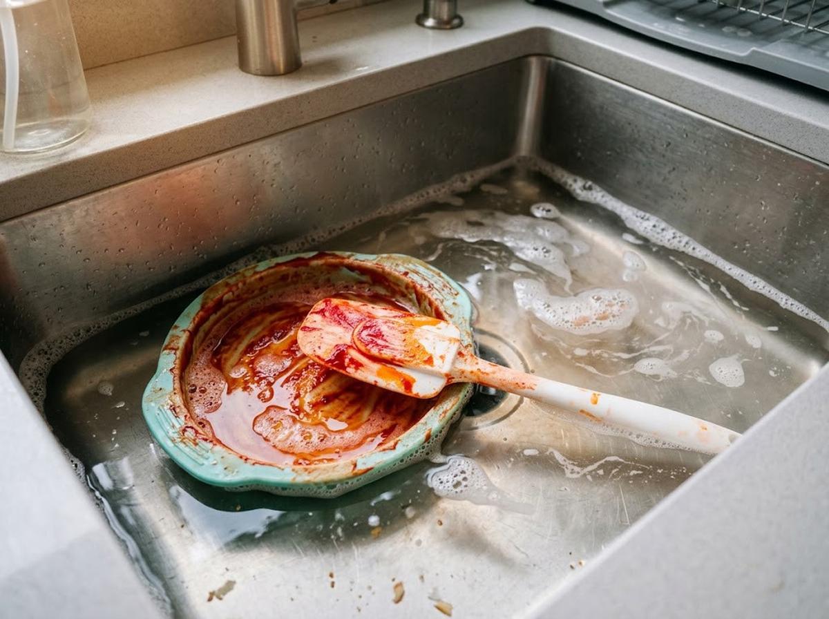 Cara menghilangkan noda pewarna makanan pada peralatan masak silikon