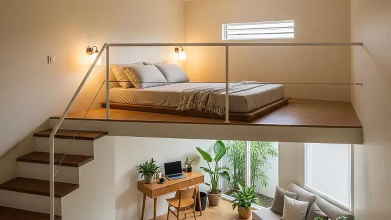 8 Inspirasi Interior Rumah Mezzanine Terbuka dan Lega, Penggunaan Ruang yang Efisien