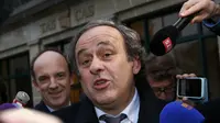 Upaya banding yang dilakukan Michel Platini ke CAS ditolak pada Jumat (11/12/2015) waktu setempat. (Reuters/Denis Balibouse)