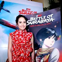 Artis multitalenta Maudy Ayunda didapuk sebagai pengisi suara atau dubber sebuah film animasi berjudul 'Battle of Surabaya'. (Wimbarsana/Bintang.com)