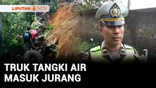 VIDEO: Truk Tangki Air Tabrak 5 Kendaraan di Cianjur, 2 Orang Tewas