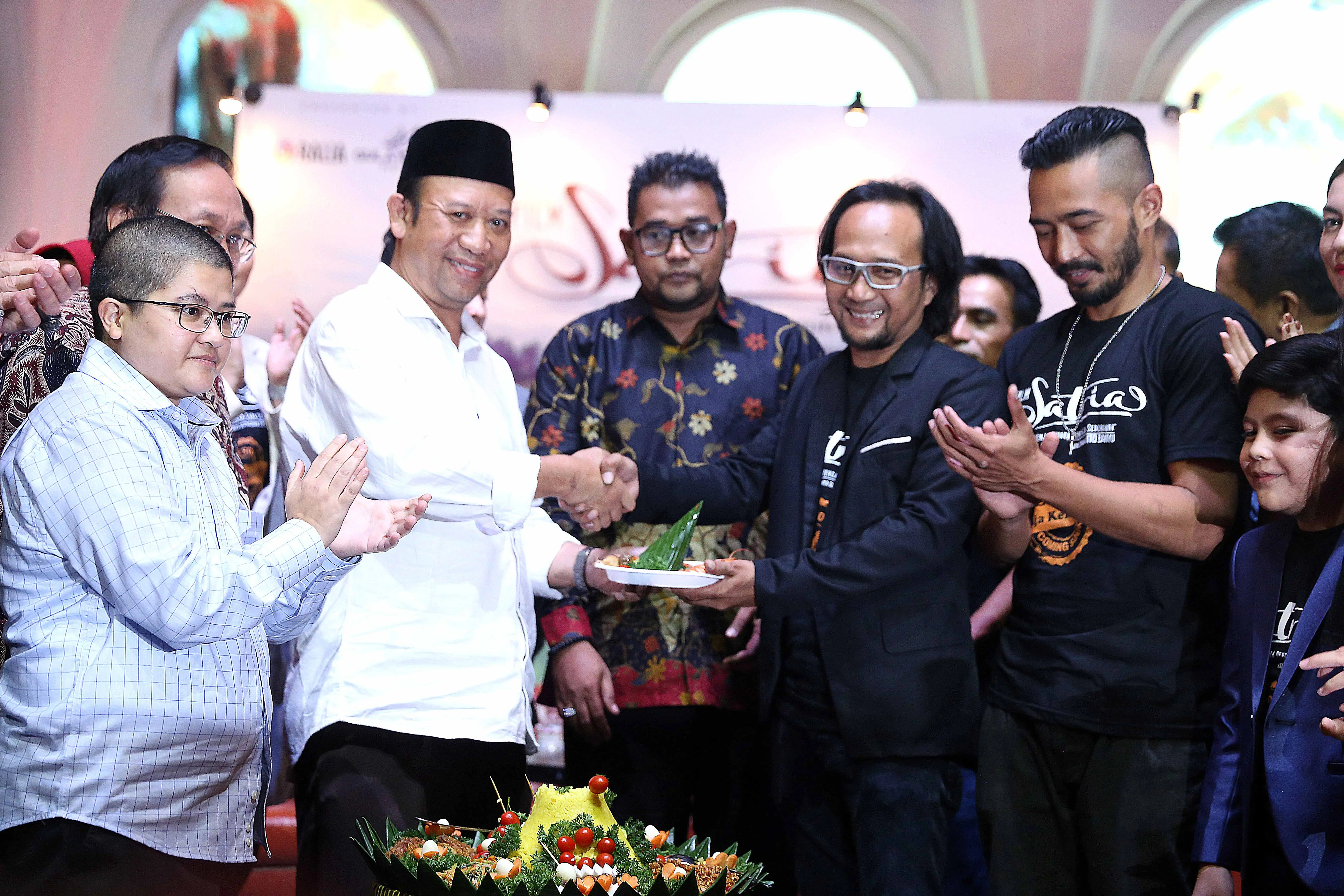 Syukuran film Satria (Nurwahyunan/bintang.com)