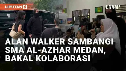 VIDEO: Momen Alan Walker Sambangi SMA Al-Azhar Medan, Temui Guru Musik dan Siswa yang Viral