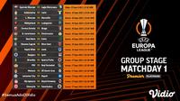 Jadwal dan Live Streaming Liga Eropa 2021/2022 Pekan Pertama di Vidio, 15-17 September 2021. (Sumber : dok. vidio.com)
