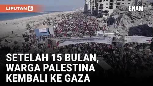 VIDEO: Ribuan Warga Palestina Kembali ke Jalur Gaza