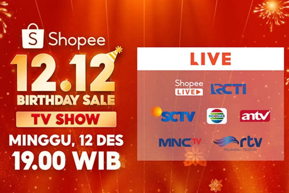 Shopee 12.12 Birthday Sale Banjir Hadiah, dari Smart TV sampai Honda CRV