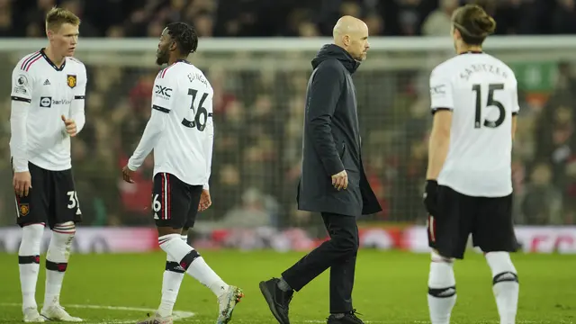 Dibantai Liverpool 7-0 di Liga Inggris, Begini Ekspresi Pemain Manchester United Usai Pertandingan