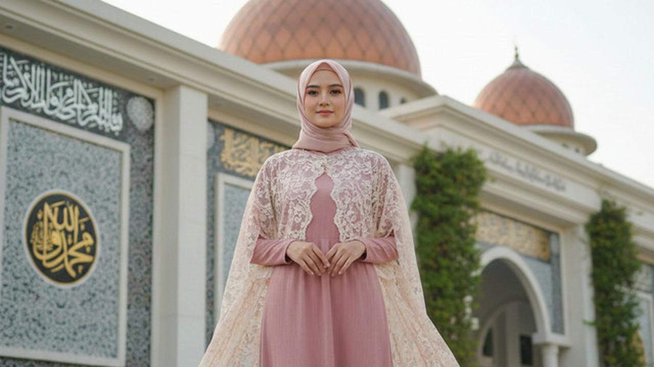 7 Model Gamis Crinkle Kombinasi Brokat Terbaru, Desain Elegan dan Kekinian