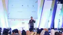 CEO Kapanlagi Youniverse, Steve Christian menjadi pembicara dalam acara Emtek Goes to Campus (EGTC) 2018 di Dome Universitas Muhammadiyah Malang, Kamis (27/9). Steve berbagi pengalaman Bahaya berita Hoax dan dampaknya. (Liputan6.com/Johan Tallo)