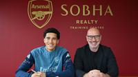 Arsenal mengumumkan kedatangan Demiane Agustien, pemain keturunan Indonesia kelahiran Belanda pada 28 Juli 2007. Usianya baru menginjak 17 tahun. (Bola.com/Dok.Arsenal).