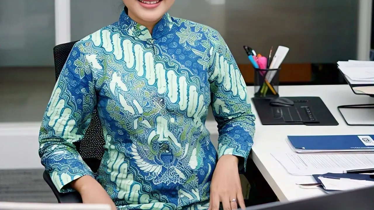 Batik Tunik untuk ke Kantor/Nurul Diva Kautsar AI