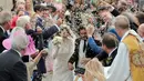 Kini Kit Harington dan Ros Leslie pun sudah bahagia sebagai pasangan suami istri. (Digital Spy)