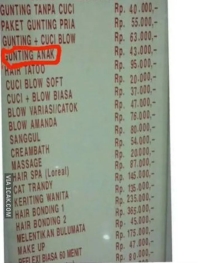 6 Tarif Cukur Rambut untuk Anak-Anak Ini Bikin Tepuk Jidat