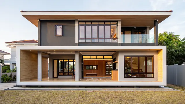 Model Rumah Minimalis Modern 2 Lantai yang Tren di Tahun 2025/Ilustrasi AI