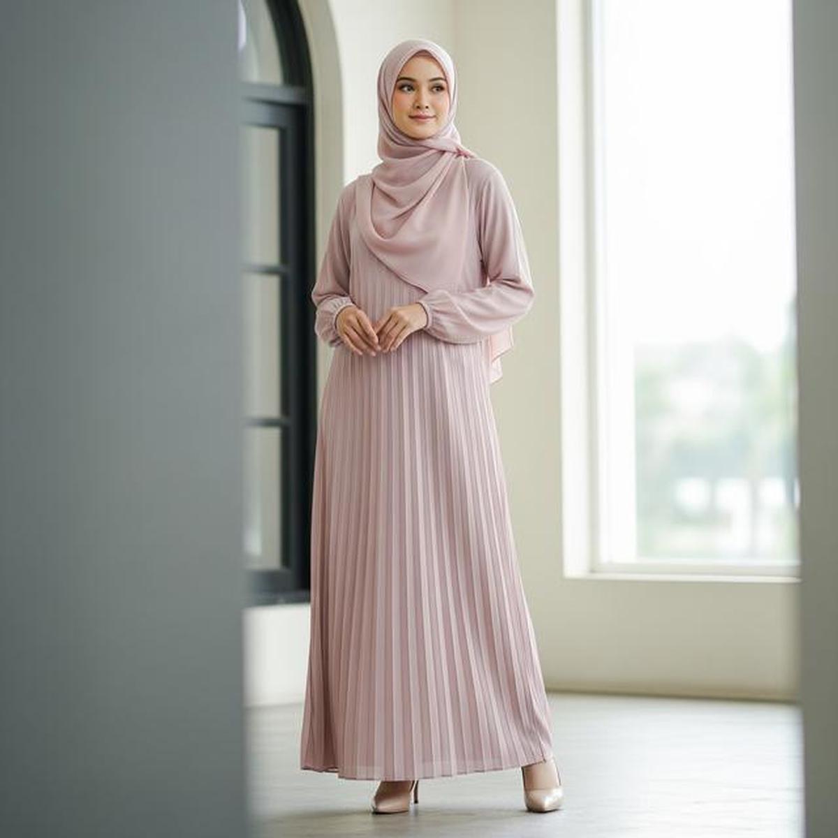 8 Model Gamis Longgar yang Tidak Panas dan Tetap Terlihat Anggun