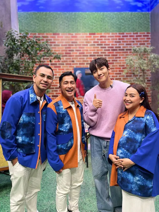 Raffi Ahmad, Irfan Hakim, Ji Chang Wook, dan Mpok Alpa. (Instagram/ raffinagita1717)