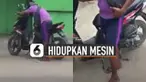 Ada-ada saja yang dilakukan pria ini karena kenbingungan menghidupkan mesin motor. Ini dia penyebabnya.