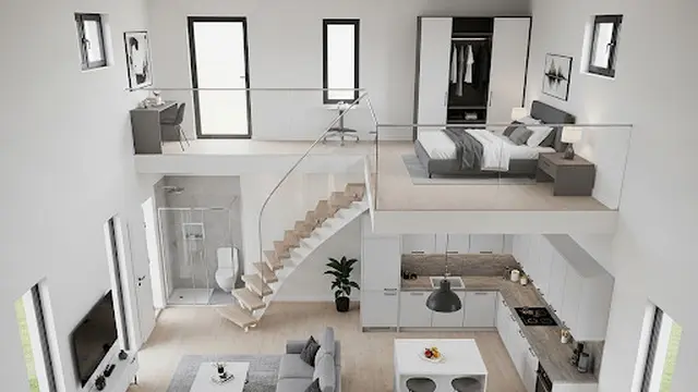 Desain Minimalis Mezzanine