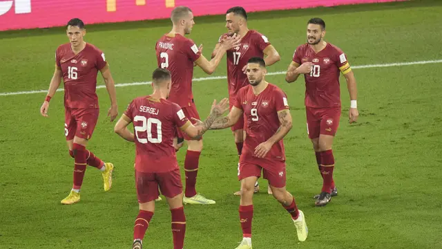Timnas Serbia vs Timnas Swiss Grup G Piala Dunia 2022