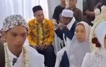 Momen Pernikahan Pasangan ini jadi Sorotan, Saking Banyaknya Mahar Dihitung Pakai Mesin Uang di Depan Penghulu dan Tamu