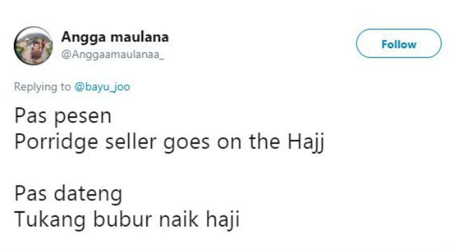 Pesanan makanan 'ajaib' dalam bahasa Inggris, ternyata...