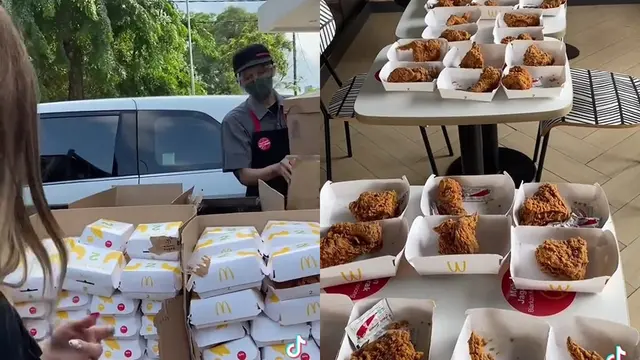 Viral Pria Borong McD