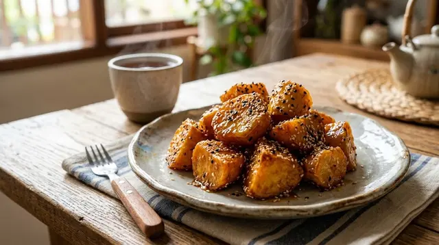 Resep Ubi Goreng Wijen dengan Lapisan Karamel, Camilan Sederhana yang Disulap Jadi Istimewa