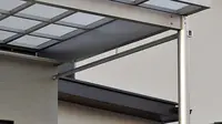 5 Model Kanopi Baja Ringan Depan Rumah dengan Atap Transparan yang Modern (created by AI)