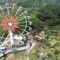 Suasana pemandangan alam dari ketinggian di Taman Rekreasi Selecata Kota Batu (selectawisata.id)&nbsp;