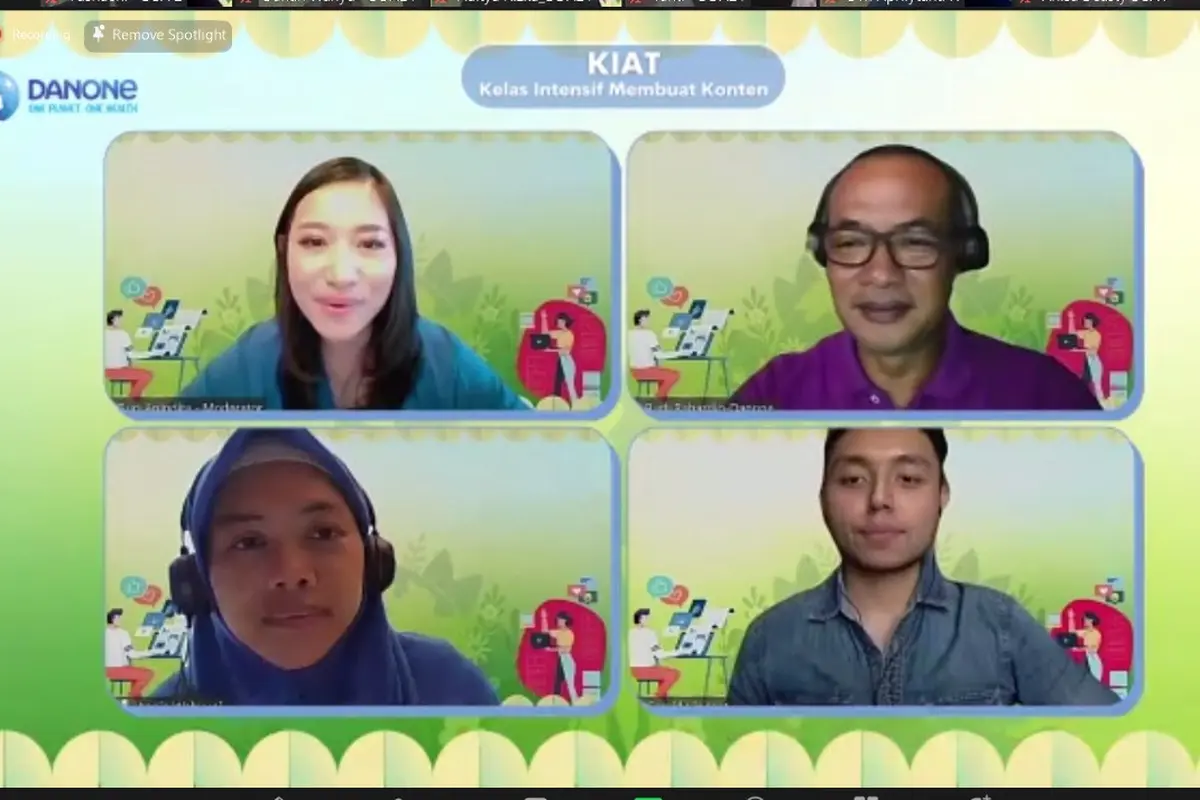 Gelar Program KIAT, Danone Ajak Konten Kreator Tingkatkan Kesadaran Lingkungan