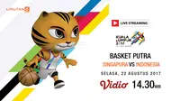 Saksikan Live Streaming Basket Putra: Singapura Vs Indonesia
