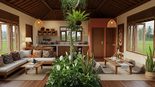 Desain Rumah Kampung Kecil Tapi Nyaman dan Tidak Panas Tanpa AC