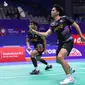 Ganda putra Indonesia Muhammad Shohibul Fikri/Daniel Marthin melangkah ke babak 16 besar China Open 2024 usai menyingkirkan pasangan Chinese Taipei Chiu Hsiang Chieh/Wang Chi-Lin. Fikri/Daniel menang 21-13 dan 21-13 di&nbsp;Olympic Sports Center Gymnasium, Selasa (17/9/2024). (foto: PP PBSI)