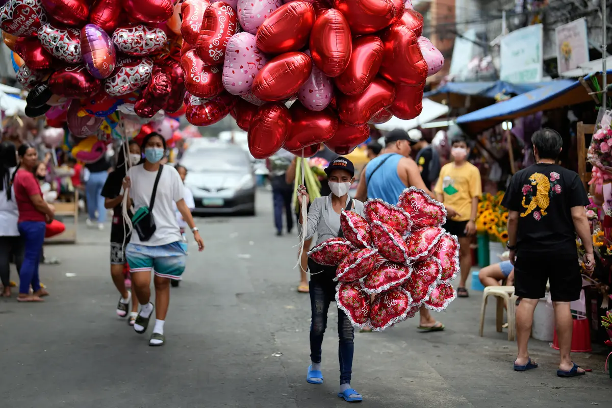 Sambut Hari Valentine, Pedagang Bunga di Filipina Jual Buket dari Bumbu Dapur