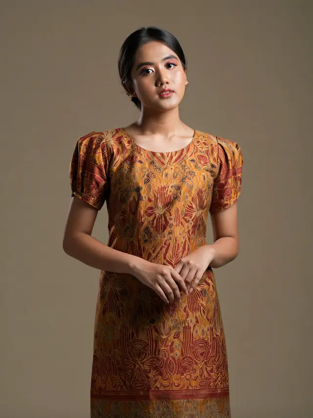 Batik Tulis Klasik Lengan Puff