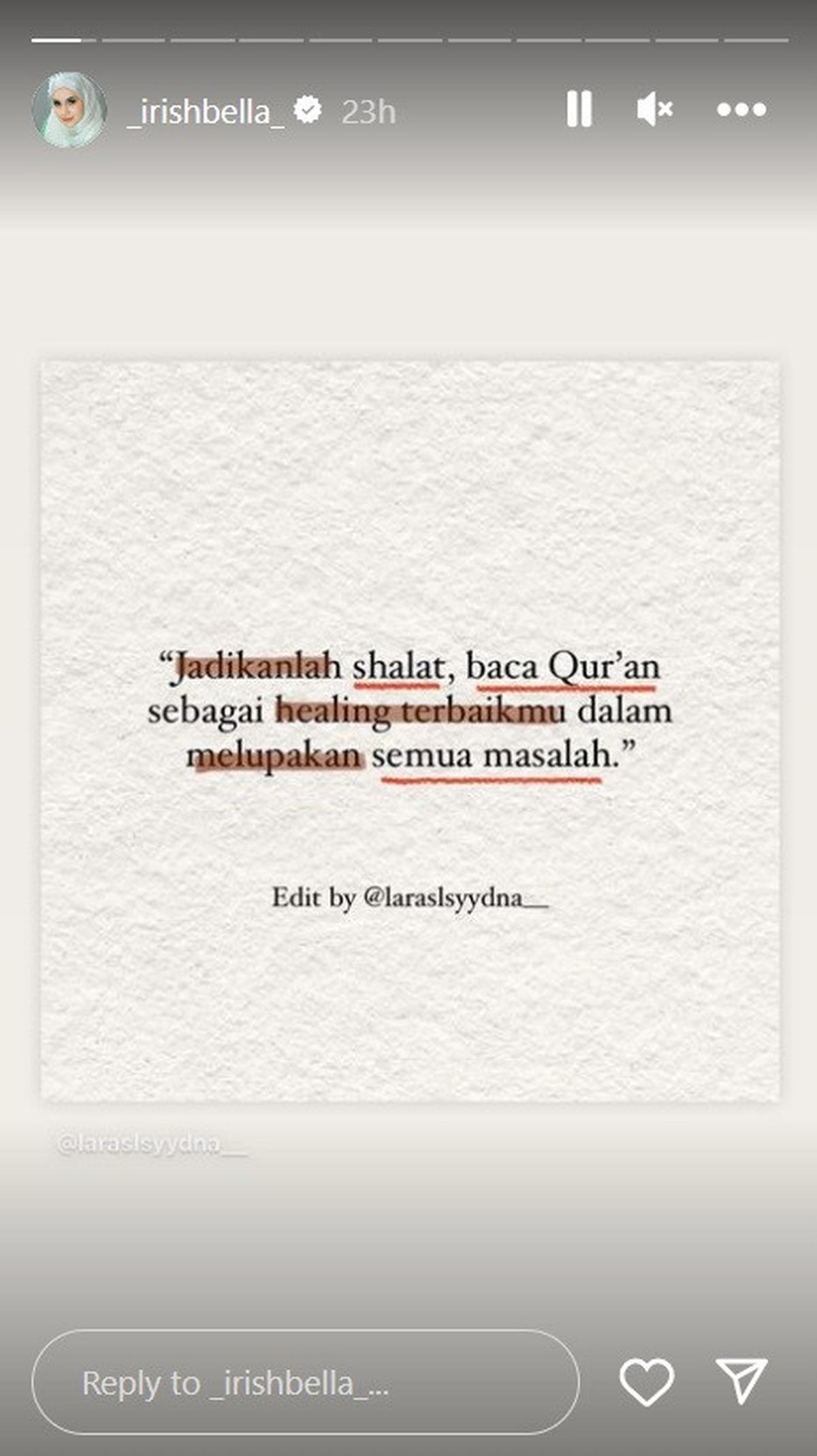 Isi Curahan Hati Irish Bella