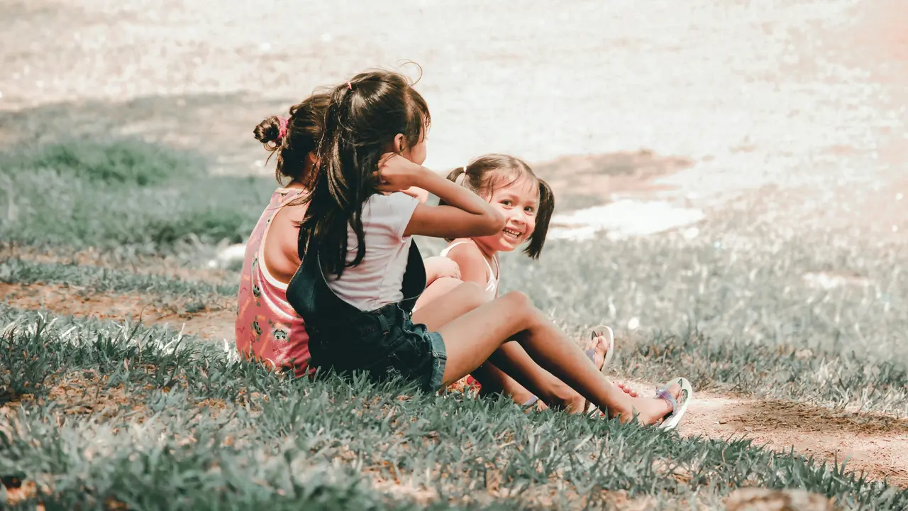 Kids with friends