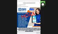 Cek Fakta: Hoaks Link Pendaftaran Undian Berhadiah Bank BRI