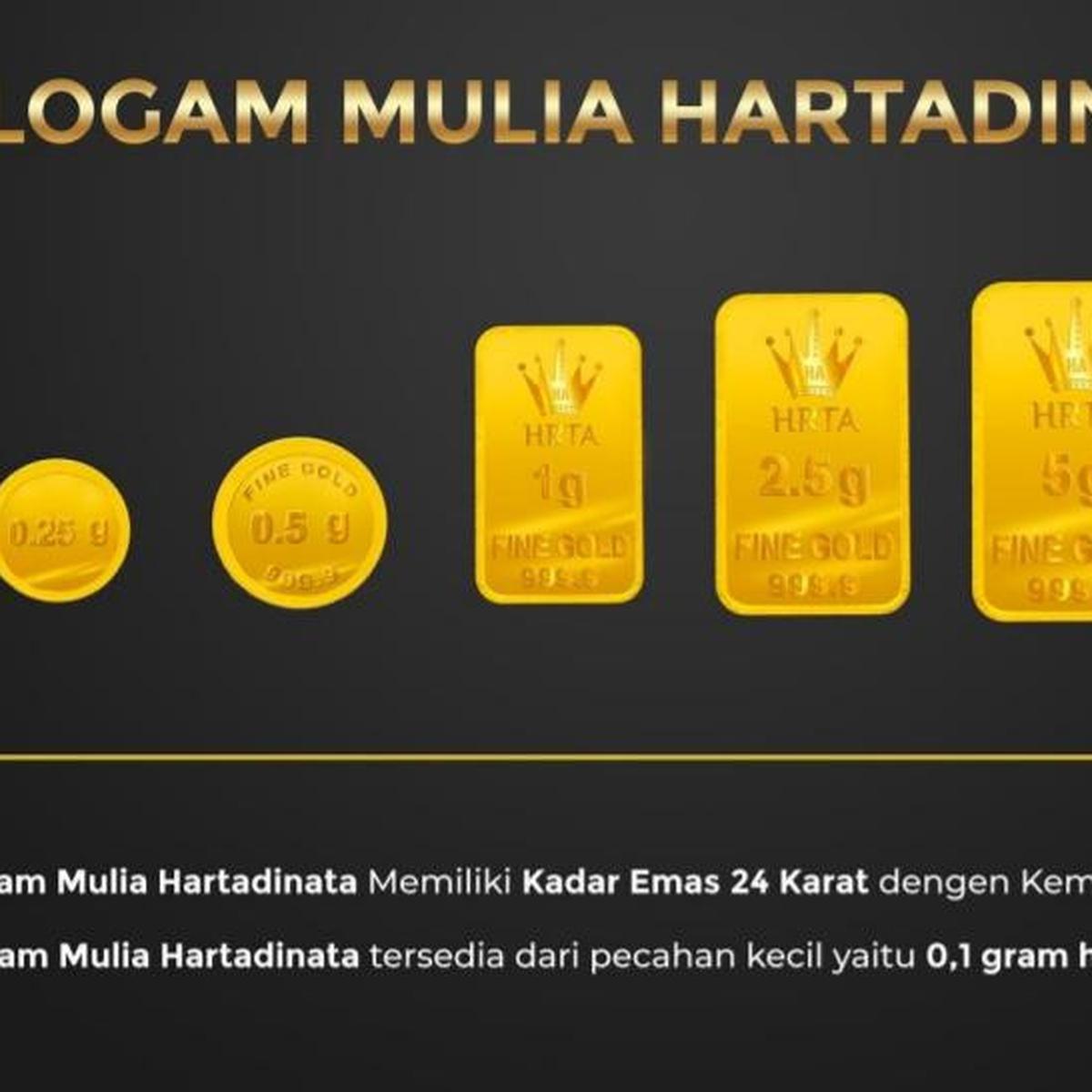 Buruan Beli, Ada Emas Ukuran 0,1 Gram Seharga Rp 100 Ribu ...