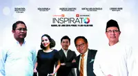Inspirato Liputan6.com kali ini menghadirkan 5 tokoh yang ide-idenya selalu mencuri perhatian publik.