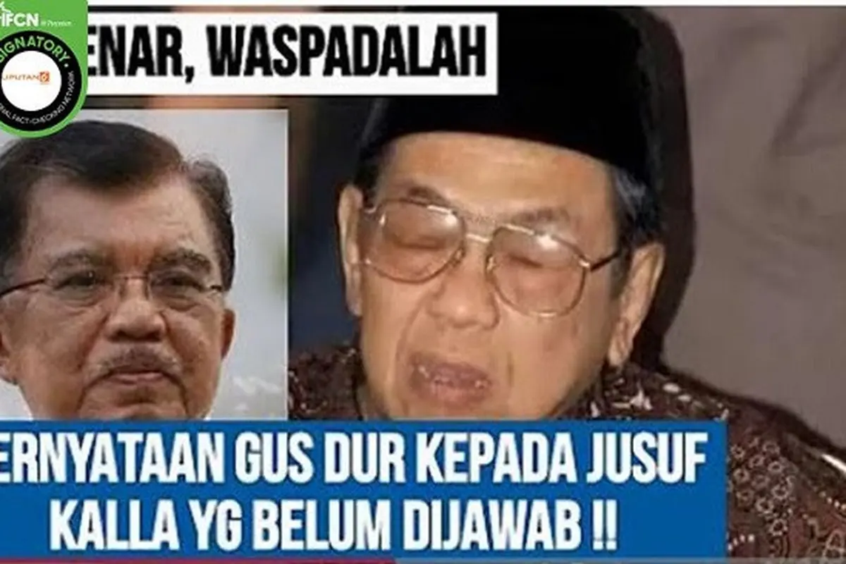 Gambar tangkapan layar tentang Jusuf Kalla dituding keturunan dari Pemimpin DI/TII Sulawesi Selatan, Kahar Muzakkar. (sumber: YouTube)