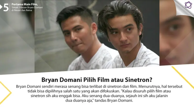 Pertama Main Film, Simak 5 Kesan Bryan Domani di Revan dan Reina.  (Digital Imaging: Nurman Abdul Hakim/Bintang.com)